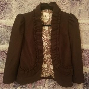 ANTHROPOLOGIE brown blazer